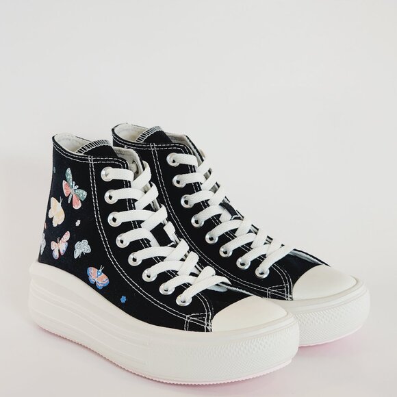 Converse CTAS Move Hi Butterfly Wings Women's Platform Sneakers A05994C NWT - Picture 1 of 6